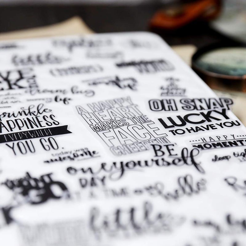 Doraking 90PCS Vintage Nice Words Sentences Sweet Happiness Stickers for Decoration Laptop Scrapbook Windows - Doraking No-Repeat Vintage Words Stickers - Image 4